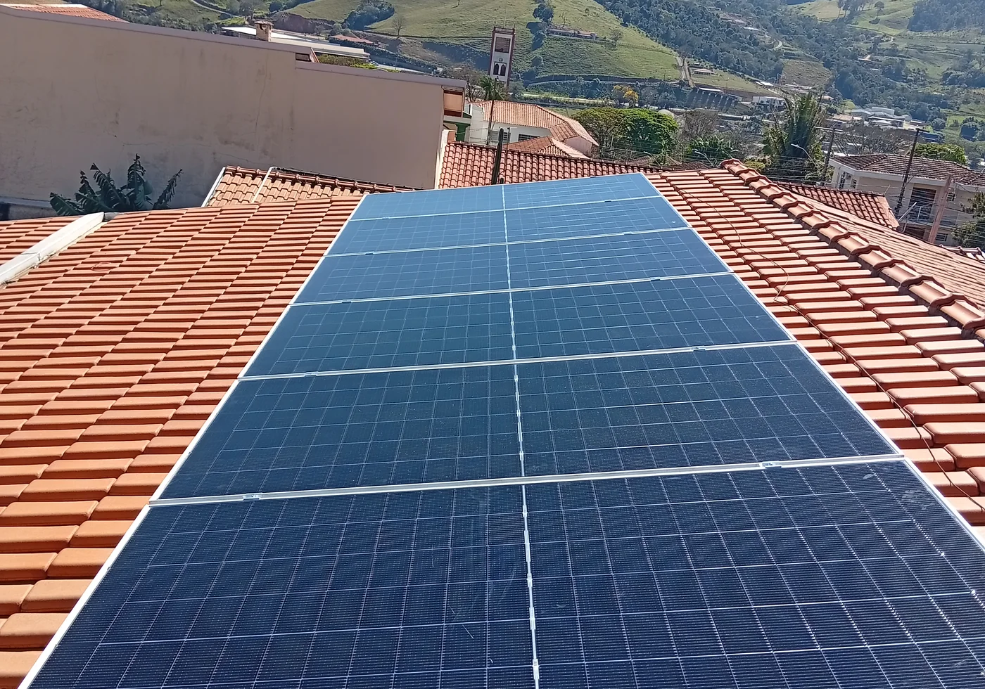 Instalação solar residencial